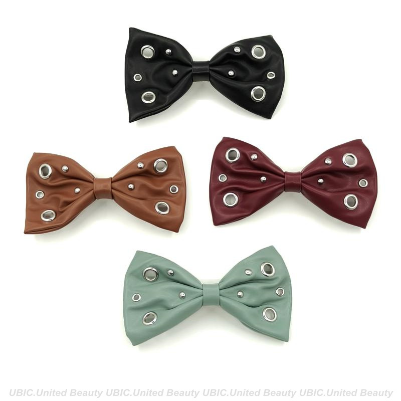 BA250801-PU皮14.5x8.5cm朋克混搭钉扣蝴蝶