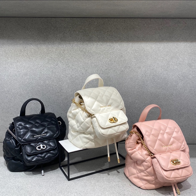 2026 New Model Rhombus Chain Handbag Set Ck-6015 Large Capacity Commuter Multi-Purpose Backpack Women's Bag