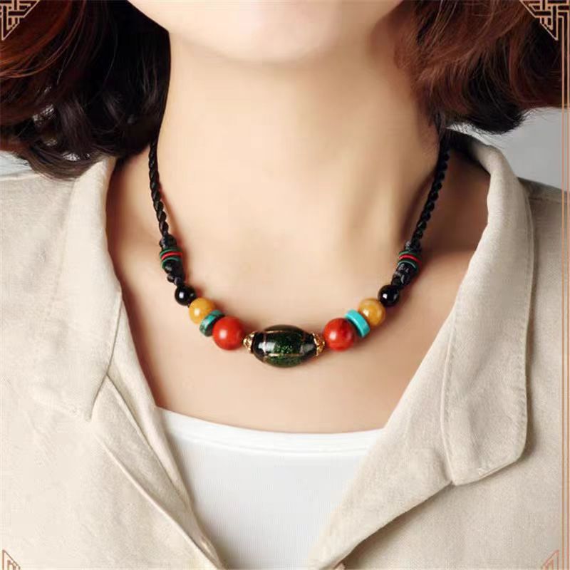 Retro ethnic modern chain for key bag