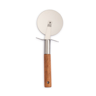 Factory Direct wooden handle pizza cutter roller knife pizza shovel cheese shovel retro lengthened Beech handle Pancake knife pancake