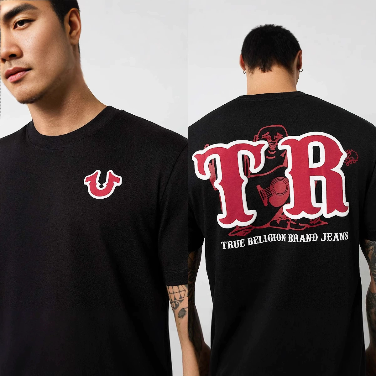 Футболка True Religion женская, короткие рукава, мужская винтажная повседневная