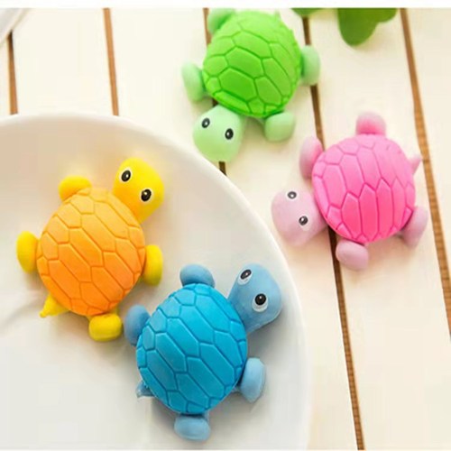 Creative cartoon turtle eraser educational detachable eraser wholesale school supplies eraser