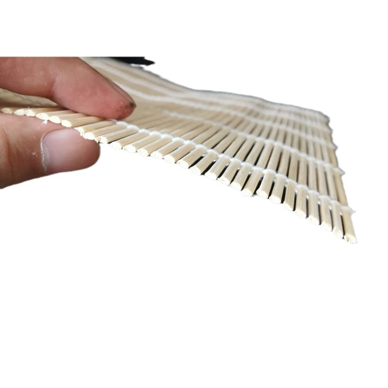 Sushi Cortina de Bambú algas herramienta de envoltura de arroz rollo de bambú Estera de bambú cortina de rodillo de sushi Cortina de Bambú pequeña Cortina de Bambú cáscara verde al por mayor de Bambú