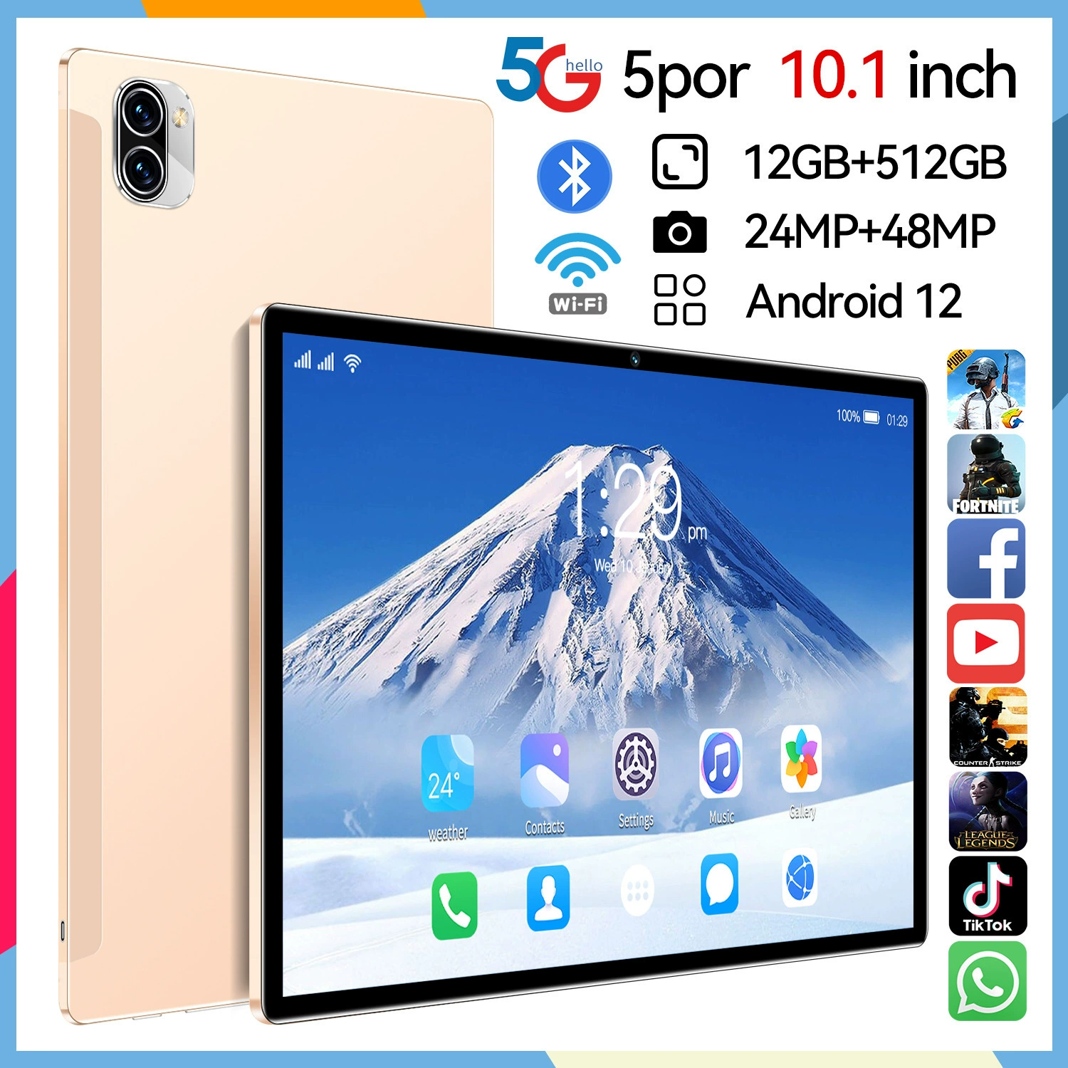Планшетный ноутбук оптом ( торговля), 10.1 дюйма, Android, Bluetooth, широкий экран