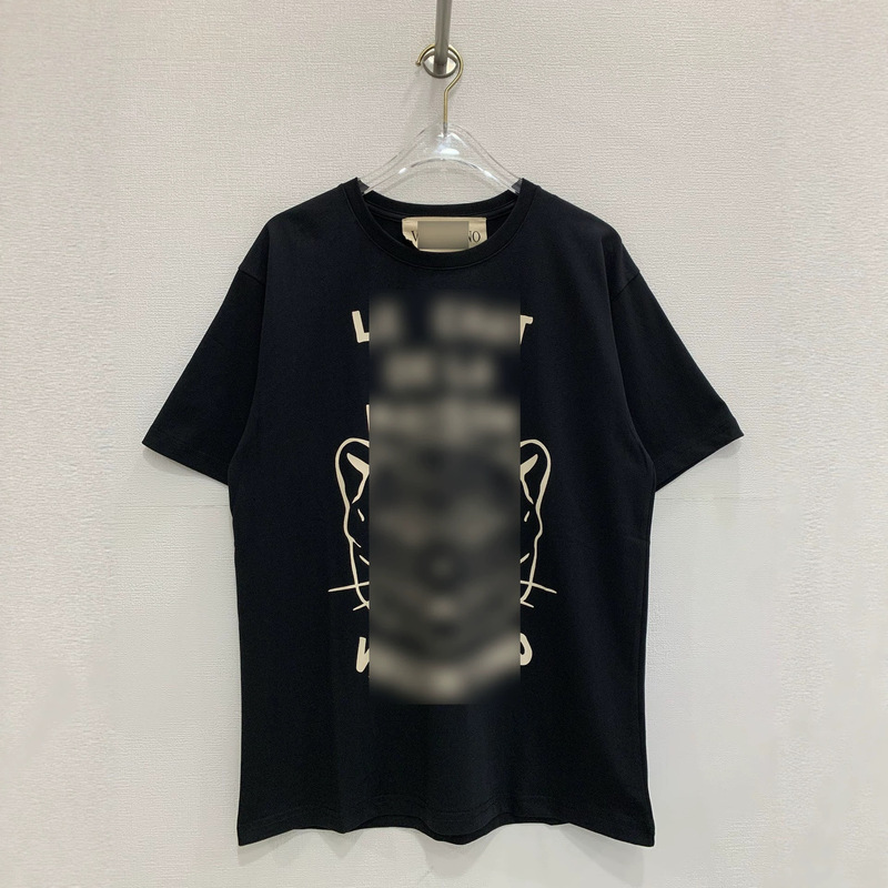 Nanyou High-End Women's Clothing 2026 Summer Val New Letter Print Loose Slimming Round Neck Short Sleeve T-Shirt