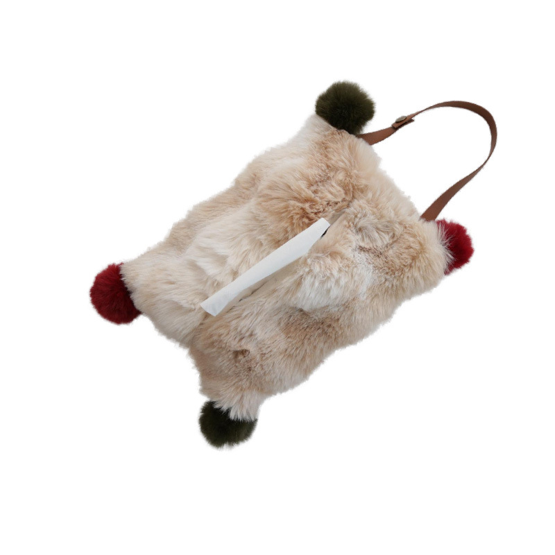 雰囲気感のあるぬいぐるみティッシュ袋家庭用車載布芸ティッシュケース紙袋客間の軽いナプキン袋工場