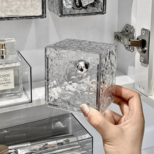 卫生间镜柜收纳盒化妆棉洗脸巾整理盒壁挂棉签盒化妆品口红置物架