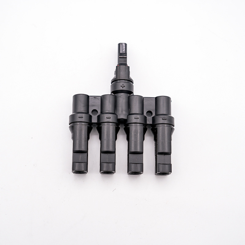Mc4 Solar Plug Photovoltaic Device 4-to-1 T-Type Five-Way Solar Branch Connector Photovoltaic Connector