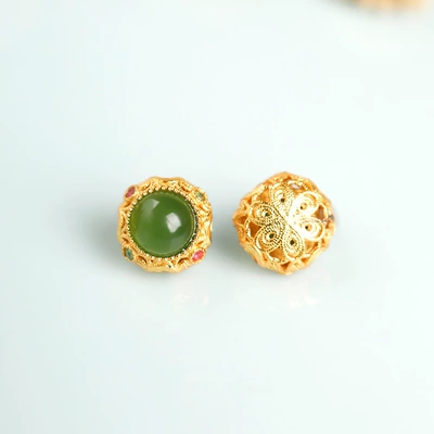 beads, pendant bead design accessories, Zərgərlik ara hissələri - jasper-round-approximately-8mm-single