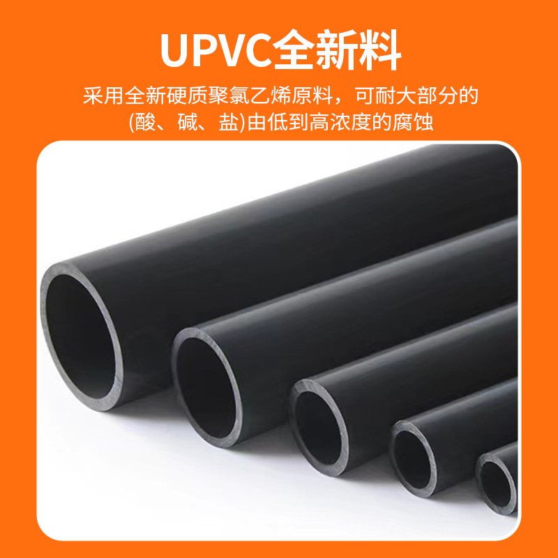 uPVC工业管 高抗压耐酸碱腐蚀印染厂用uPVC塑料管国标uPVC化工管|undefined