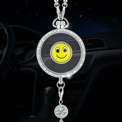 Car hanging — and Car Interior Decorations for Women - zhou-drill-glue-drop-pendant-note-modeldefault-smiley-face-logo-with-a-bottle-of-sea-perfume