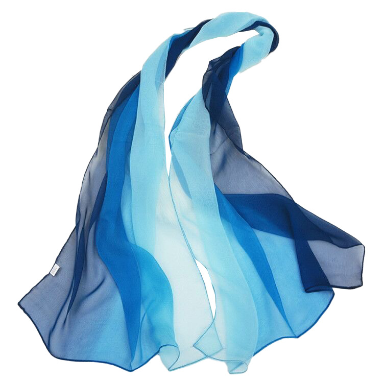 Body etiquette Gradient Silk Scarf Female Training Performance…