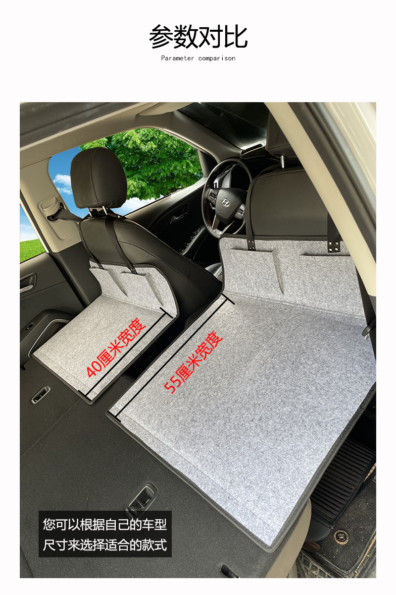 Car headrest protector, rear seat sleeping pad, foldable SUV extension board, Tesla mattress, trunk sleeping pad, in-car mattress