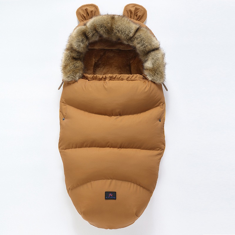 Autumn and winter newborn Baby thickening Startle baby Cuddle keep warm garden cart Sleeping bag machining customized