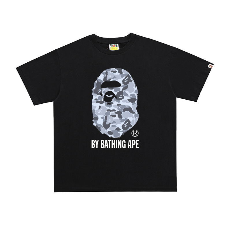 国境を越えた貿易トレンディなブランド半袖メンズレタープリントアメリカンストリートルーズカップルカジュアルTシャツ半袖シャツ|undefined