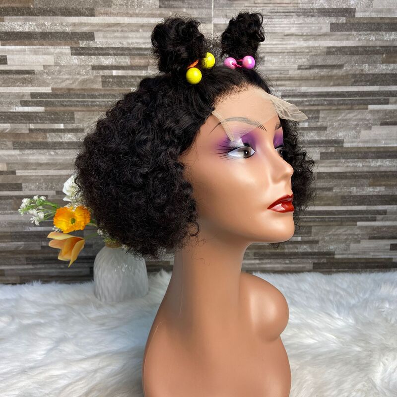 Baby Wig Kid's Wigs Kinky Curly 5*5 Lace真人发小网帽儿童假发|undefined