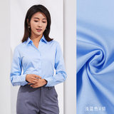 Màu xanh nhạt-dài tay-nữ-cổ chữ V