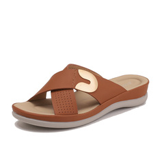 Women's Casual Wedge Sandals with Strap, New Cross-Border Amazon Style—Soft "Step-On" Sole for Moms, Perfect for Outdoor Wear