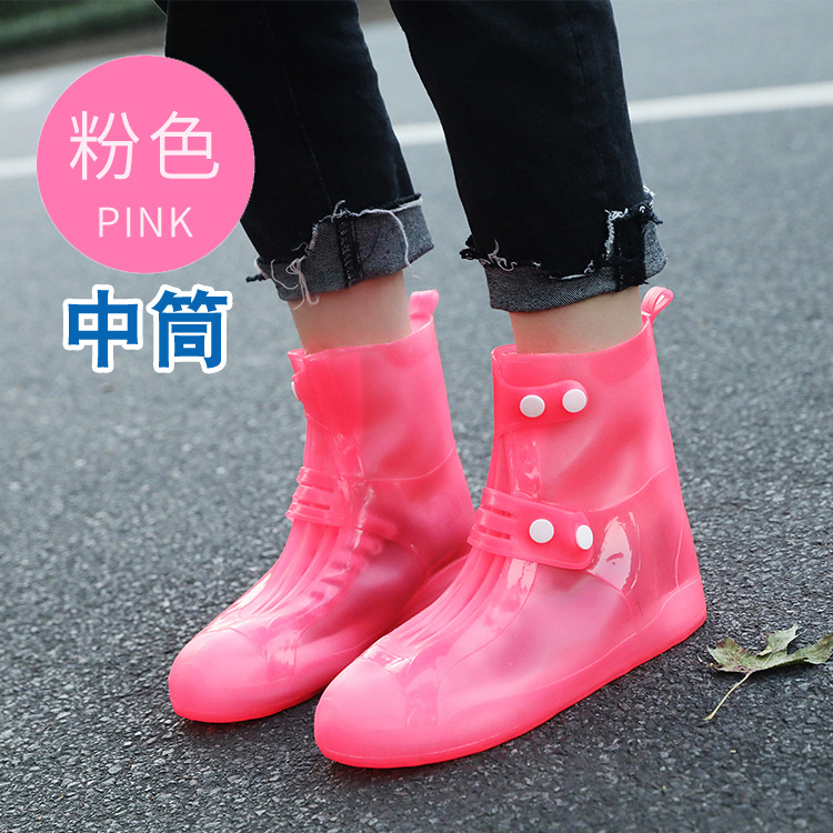 Fábrica de cubierta de zapatos de lluvia impermeable cubierta de zapatos de lluvia silicona antideslizante desgaste ancla con carga de bicicleta al aire libre cubierta de zapatos de lluvia agua