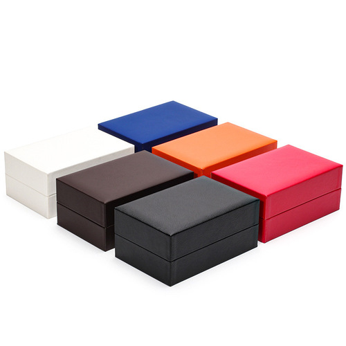 Watch gift box set, elegant watch set box, flip cover PU surface watch box, jewelry jewelry box manufacturer
