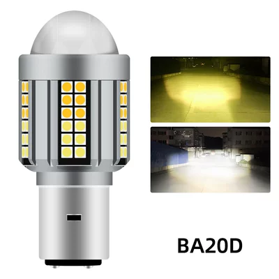 High and Low Beam, White and – Motorcycle headlights, headlights - ba20d-white-and-yellow