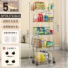 2802 transparent color cart 5 layer 2 hanging box