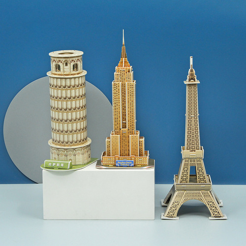 Children 3D Stereo Jigsaw Wholesale Boys and Girls Intelligence Toy Paper House Model DIY Handmade Stalls 