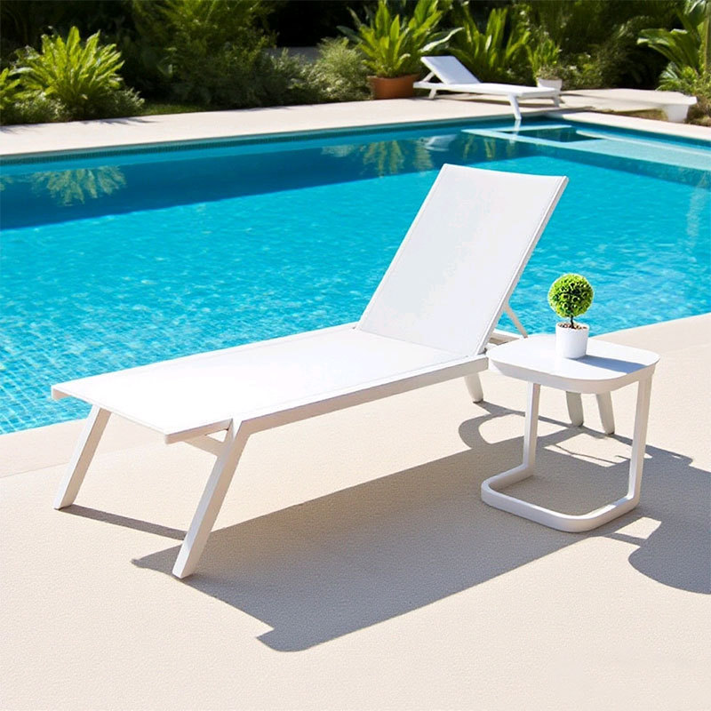 Silla de playa al aire libre balcón al aire libre villa junto a la piscina silla de playa plegable portátil silla de patio europea