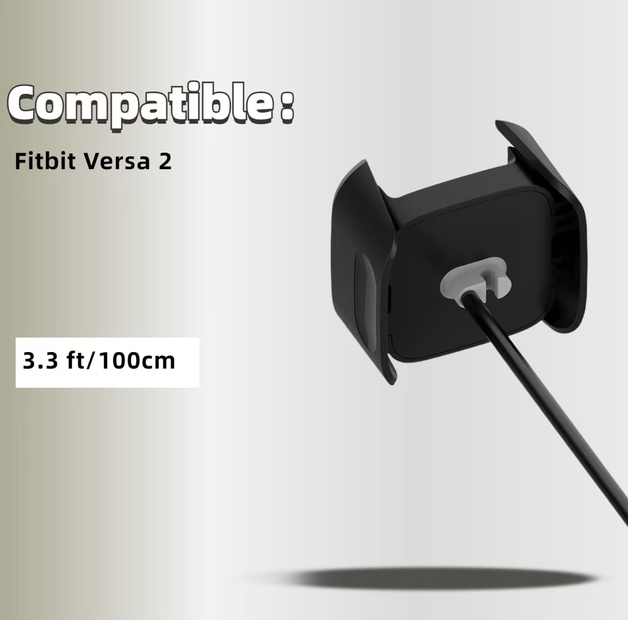 Factory direct sales fitbit versa 2 smartwatch charger, charging base, charging cable, USB undefined