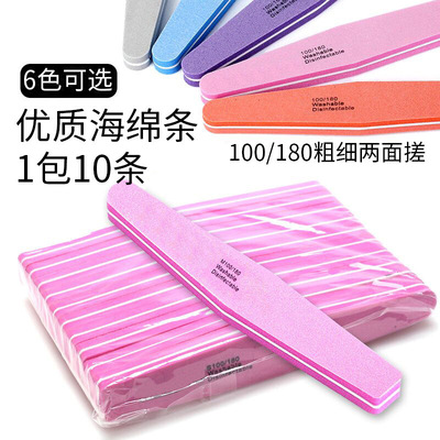 Nail enhancement sponge Manicure shop sponge nail Foam strip Sponge Polished bar Dedicated Diamond