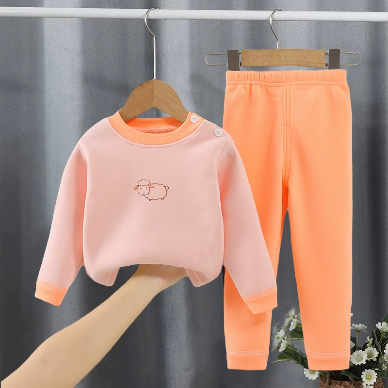 Children's Velvet Thermal Set — Thermal Underwear Pajama Base for Boys & Teens, Sizes 73–170 cm