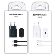 跨境适用三星PD25W美规欧规快充电头NOTE10手机充电器数据线套装