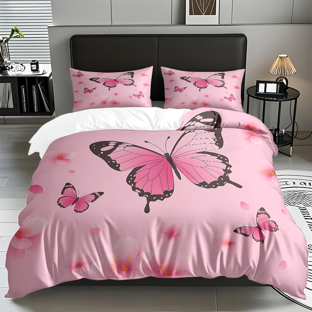 Butterfly series digital print edredón comercio electrónico transfronterizo preferido fuente fábrica adaptada modo TEMU / JIT