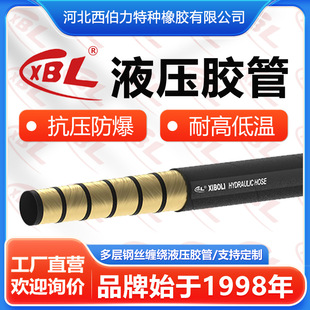 Mining High-Pressure Hose Multi-Layer Steel Wire Wrapped Water Delivery Rubber Hose High-Temperature High-Pressure Excavator Hydraulic Oil Pipe Assembly