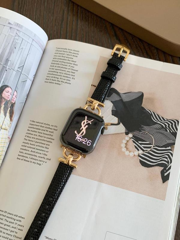 高級な小香風黒金シリーズのバンドはapple appleアップルの腕時計iwatch98世代765を適用します。|undefined