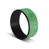 Green PU mandala flower + black inner ring