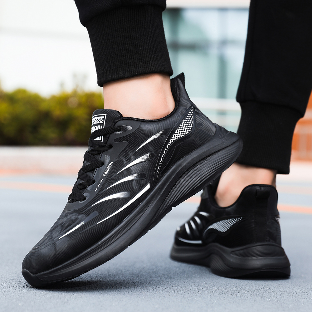 Men Running Shoes Tennis Shoes Sneakers Canvas Durable Cushioned Arch Support Footwear_voghion.com