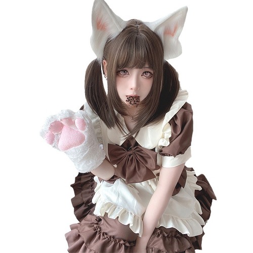 New dress Lolita dress Lolita loli dress maid uniform soft girl cafe maid costume waiter