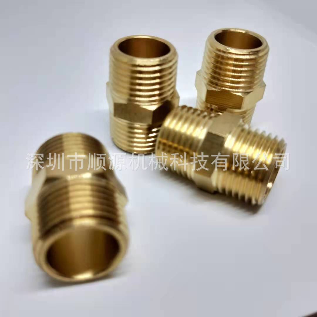 58黄铜耐高压美标 美制NPT六角外丝 外螺纹对丝接头DN32 40 50