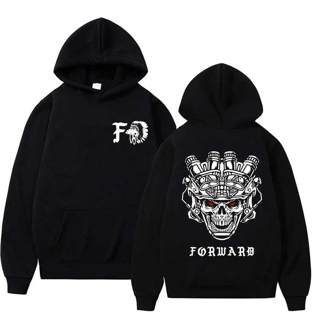 Forward Observations Group Skull Double Sided Print Hoodie M