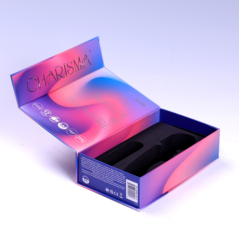 厂家定制翻盖礼盒保健品盒海绵垫包装纸盒成人用品情趣玩具礼品盒