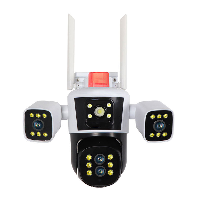 Cámara WiFi inalámbrica al aire libre impermeable HD Panorama 10x 360 ° sin ángulo muerto Monitor remoto de teléfono móvil