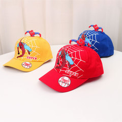 兒童帽子立體蜘蛛俠棒球帽夏季寶寶鴨舌帽網帽男女防曬帽2269-21