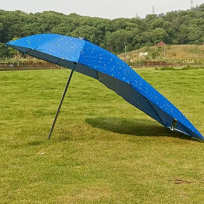 Electric Vehicle Battery Bike Umbrella, Sunshade Umbrella, Sun Protection Canopy, Umbrella Stand, Delivery Bike Umbrella, Scooter Sun Umbrella, Wholesale (Elektromobil üçün ön şüşə çətiri (günlük)) - blue-water-drop-extended-silver-glue-single-umbrella-default-item