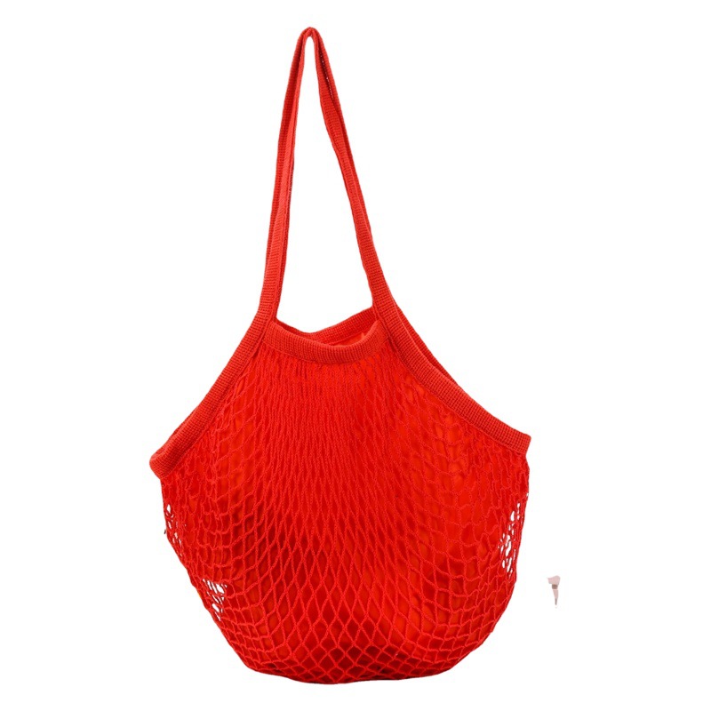 Haitao recomendar hueco de algodón tejido bolsa de malla de playa bolsa de malla de punto portátil ecológico bolsa de compras de algodón