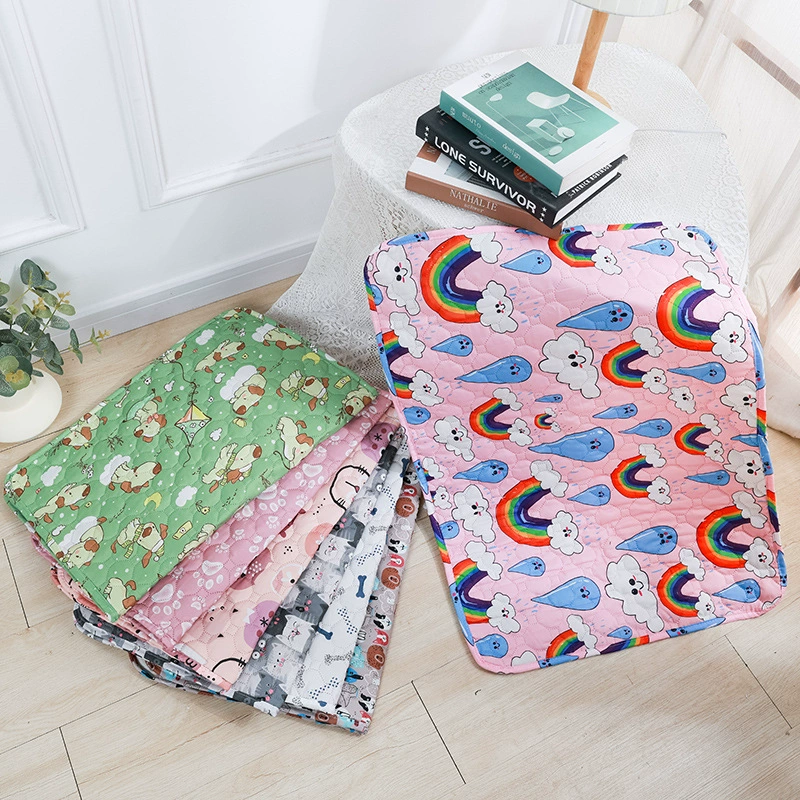 Оптовая Чистка подушечек для мочи домашних животных, удобная моющаяся Подушечка для мочи собак, Подушечка для кошек, впитывающая Нескользящая Водонепроницаемая тренировочная подушка для мочи