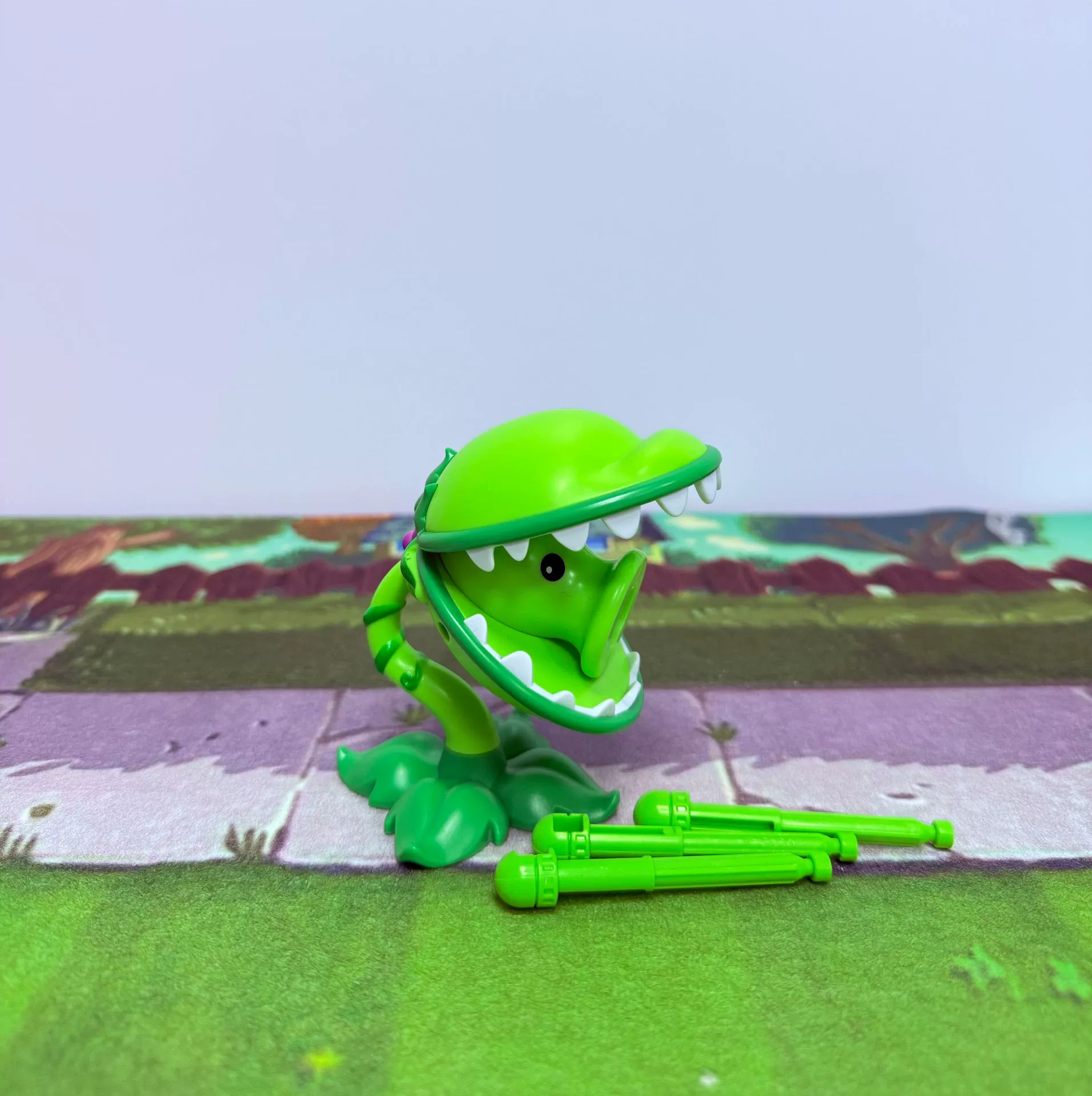 Plants vs. Zombies игрушки оптом мелкий розничный Gatling выстреливает зомби-машина Peashooter Dr. Giant
