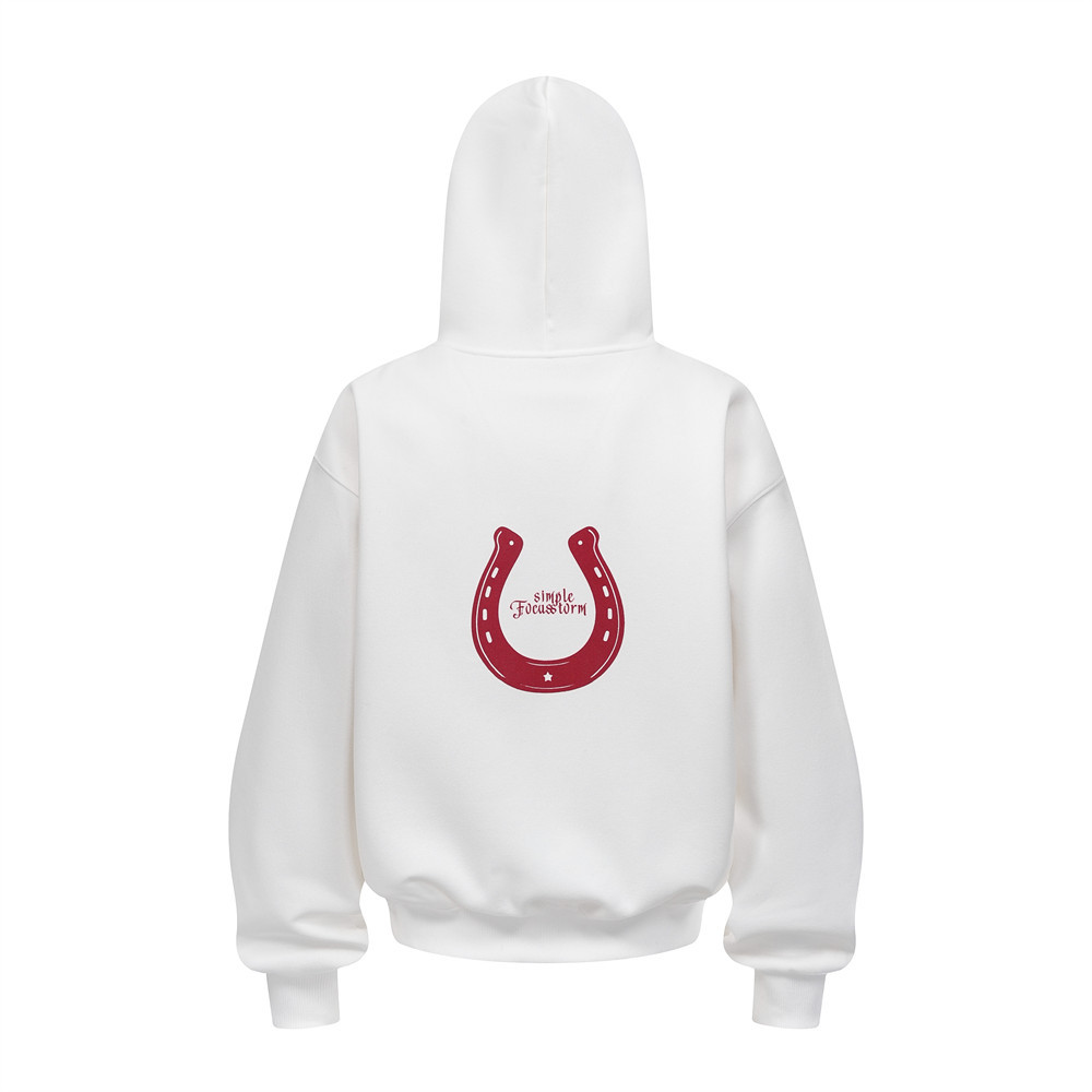 Trendy Knight Character Print Hoodie Loose Fit Men's Spring Autumn Casual Niche Pullover_voghion.com