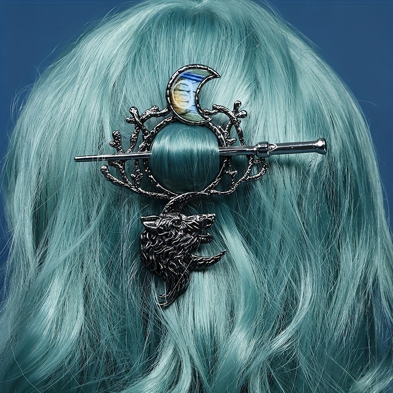 Wolf Moon Hair Pin Image 1