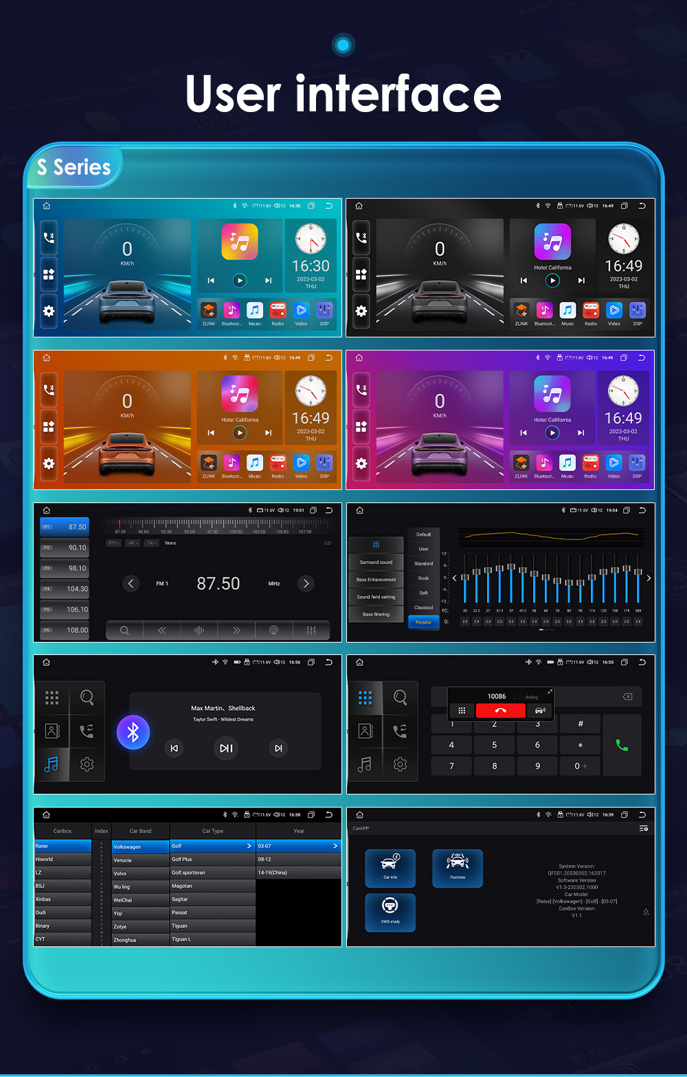 10.33 inch Android navigator GPS is suitable for 12-16 Honda CRV car MP5 player all-in-one machine